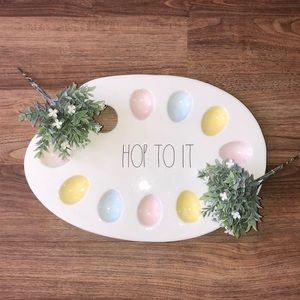 Rae Dunn Easter Egg Tray, Hop To It, Paint Palette
